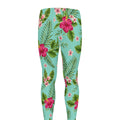 Hibiscus Plumeria Flowers Pattern Print Men's Leggings