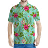 Hibiscus Plumeria Flowers Pattern Print Men's Polo Shirt