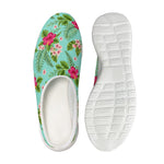 Hibiscus Plumeria Flowers Pattern Print Mesh Casual Shoes