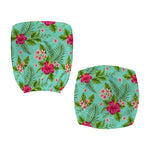 Hibiscus Plumeria Flowers Pattern Print Office Chair Cover