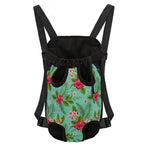 Hibiscus Plumeria Flowers Pattern Print Pet Carrier Backpack