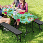 Hibiscus Plumeria Flowers Pattern Print Picnic Table Cover