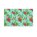 Hibiscus Plumeria Flowers Pattern Print Polyester Flag