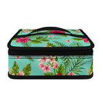 Hibiscus Plumeria Flowers Pattern Print Small Lunch Bag