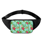 Hibiscus Plumeria Flowers Pattern Print Waist Bag
