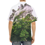 High Mountain Print Aloha Shirt