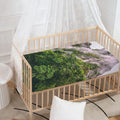 High Mountain Print Baby Crib Sheet