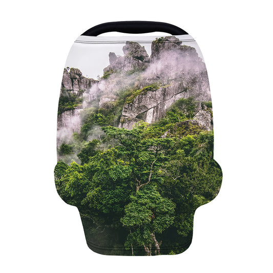 High Mountain Print Baby Seat Cover