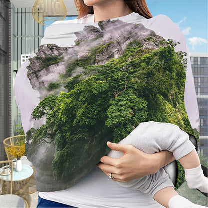 High Mountain Print Baby Seat Cover
