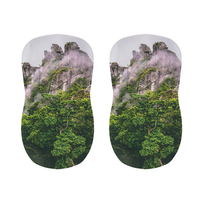 High Mountain Print Bar Stool Covers