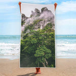 High Mountain Print Beach Towel