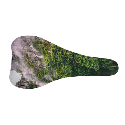 High Mountain Print Bicycle Seat Cover