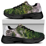 High Mountain Print Black Chunky Shoes