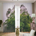 High Mountain Print Dimout Pencil Pleat Curtains