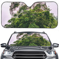 High Mountain Print Car Windshield Sun Shade