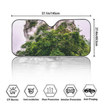 High Mountain Print Car Windshield Sun Shade