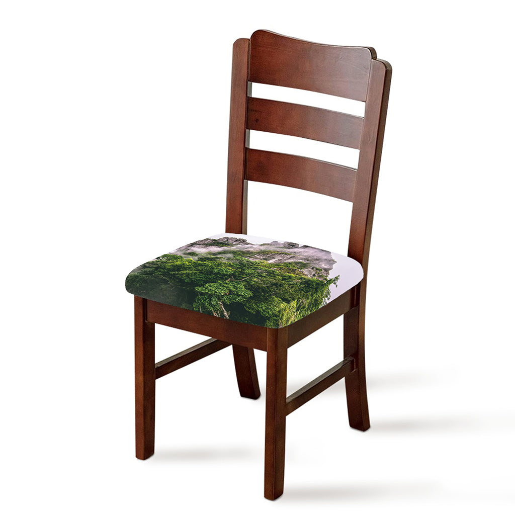 High Mountain Print Chair Cushion Cover