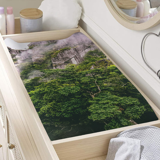 High Mountain Print Changing Pad Cover
