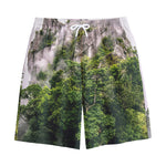 High Mountain Print Cotton Shorts
