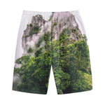 High Mountain Print Cotton Shorts