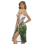 High Mountain Print Cross Back Cami Dress