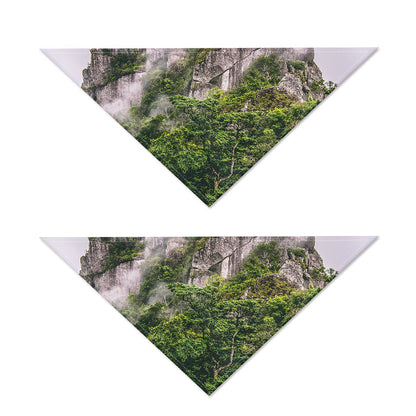 High Mountain Print Dog Bandana