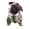 High Mountain Print Dog Zip Up Hoodie