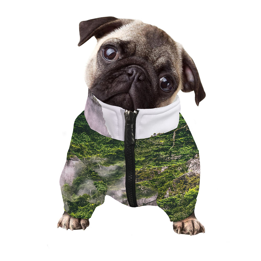 High Mountain Print Dog Zip Up Jacket