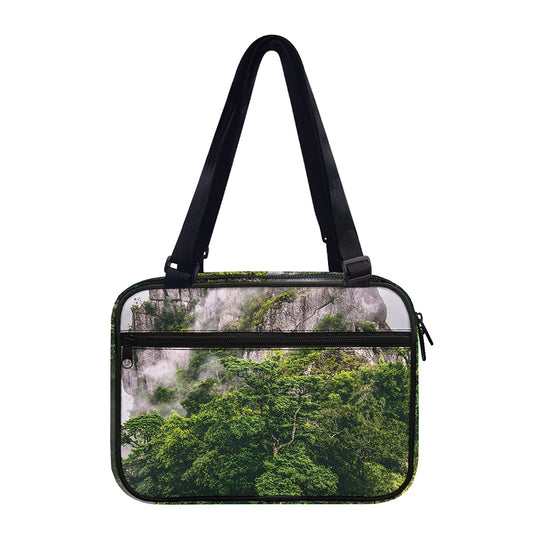 High Mountain Print Double Strap Bible Bag