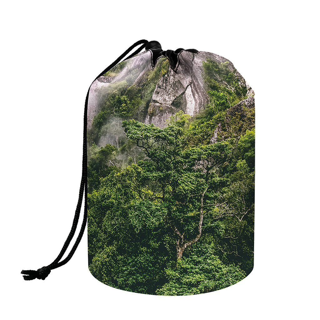 High Mountain Print Drawstring Makeup Bag