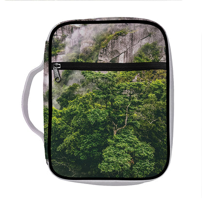 High Mountain Print Front Pocket Bible Bag