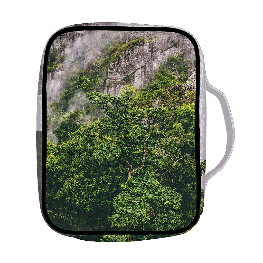 High Mountain Print Front Pocket Bible Bag