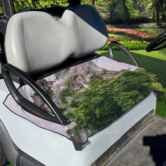 High Mountain Print Golf Cart Seat Cover