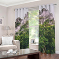 High Mountain Print Grommet Curtains