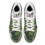 High Mountain Print High Top Leather Sneakers
