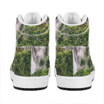 High Mountain Print High Top Leather Sneakers