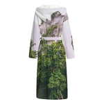 High Mountain Print Hooded Bathrobe