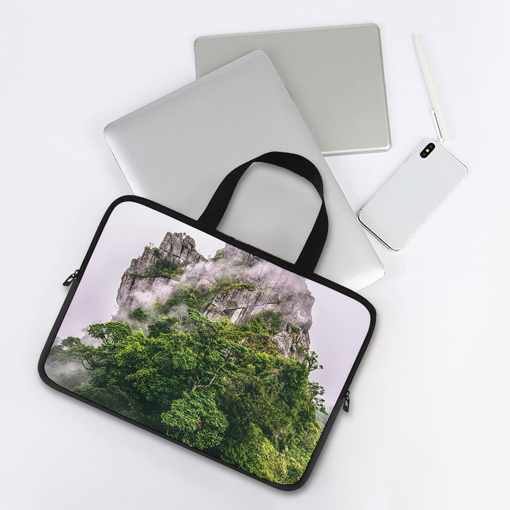High Mountain Print Laptop Sleeve With Handle