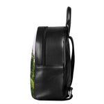 High Mountain Print Leather Backpack