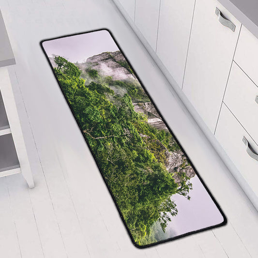 High Mountain Print Long Kitchen Mat