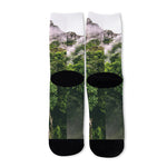 High Mountain Print Long Socks