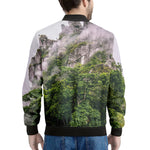 High Mountain Print Men's Bomber Jacket