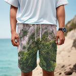 High Mountain Print Men's Cargo Shorts