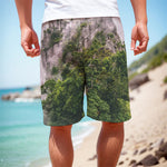 High Mountain Print Men's Cargo Shorts