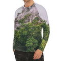 High Mountain Print Men's Long Sleeve Rash Guard