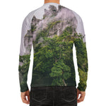 High Mountain Print Men's Long Sleeve Rash Guard