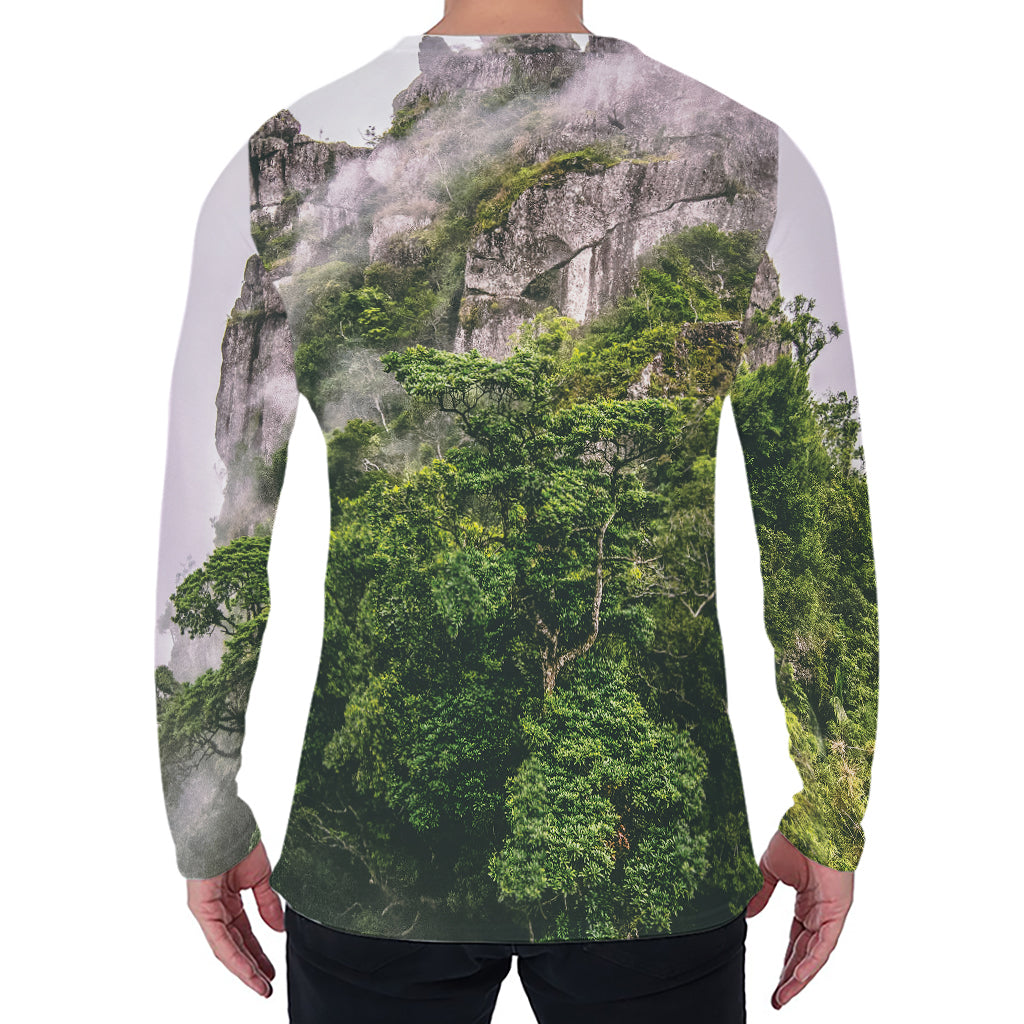 High Mountain Print Men's Long Sleeve T-Shirt