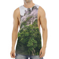 High Mountain Print Men's Muscle Tank Top