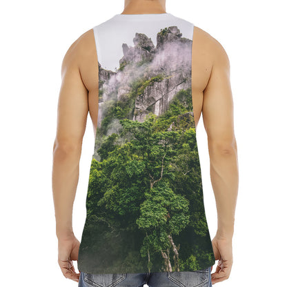 High Mountain Print Men's Muscle Tank Top