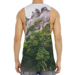 High Mountain Print Men's Muscle Tank Top